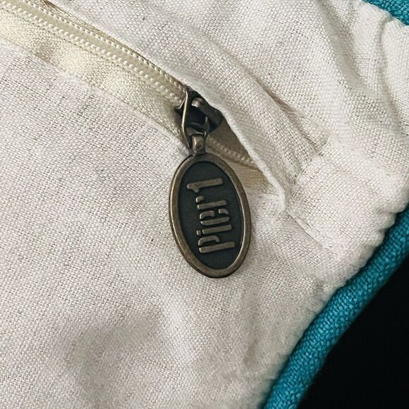 Pier 1 Embroidered Tropical Angelfish Accent Pillow - Picture 7 of 7